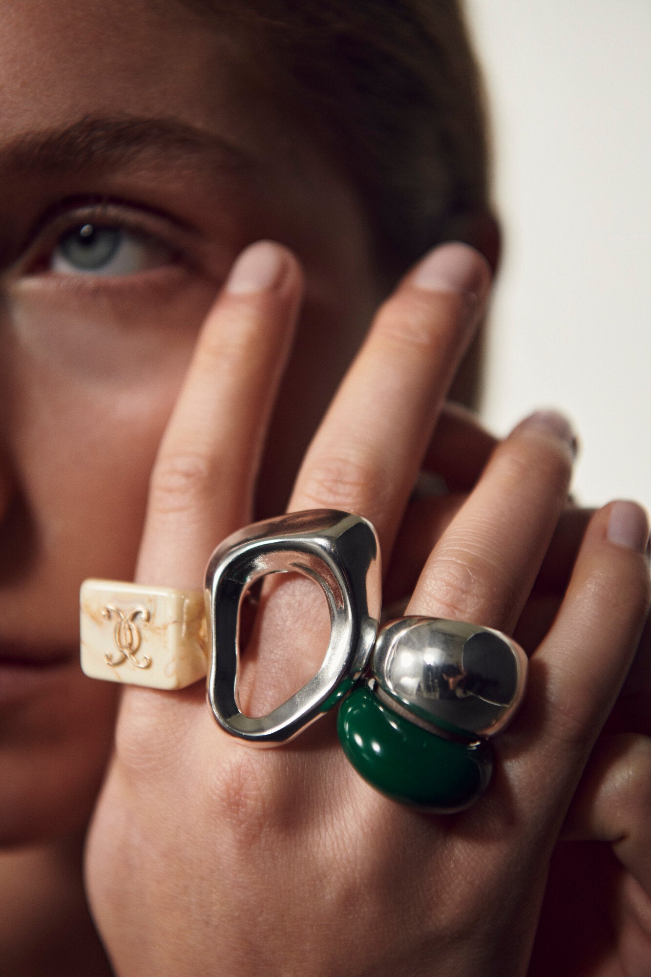 Cia ring - sølvfarvet